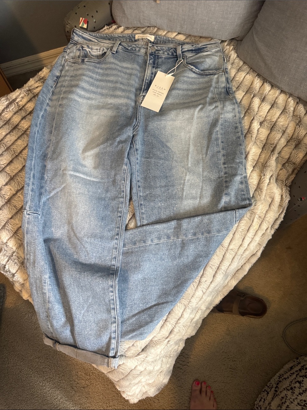Light Wash Wide Leg Women's Jeans - Relaxed Flare